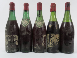 Vente aux enchères 5 BOUTEILLES BOURGOGNE CHEVILLOT - 1 à 5 CM/3 à 6 CM/1 à 7 CM