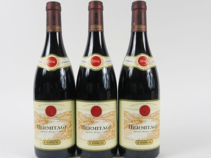 3 BOUTEILLES HERMITAGE GUIGAL - 2016