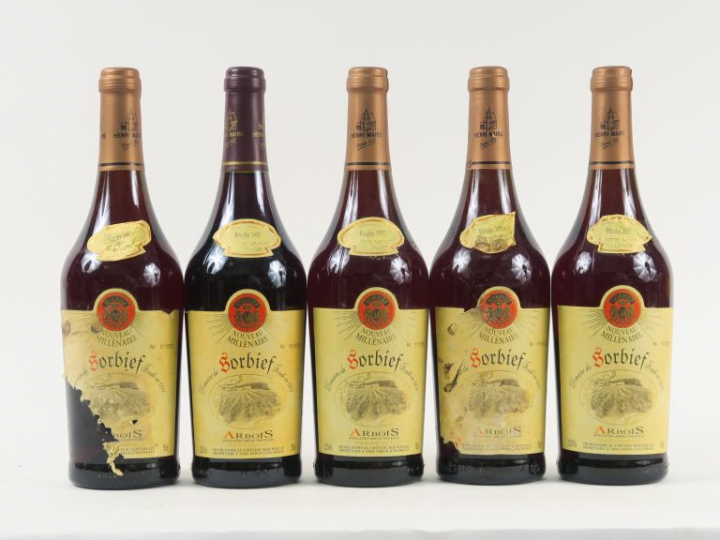 5 BOUTEILLES ARBOIS 'SORBIEF' H. MAIRE - 1997