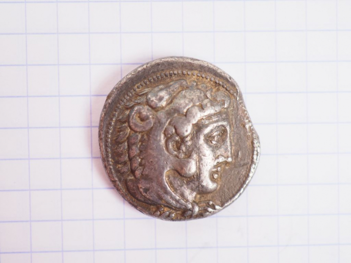 Macédoine. Tétradrachme d’argent au nom d’Alexandre le Grand. Fin du I