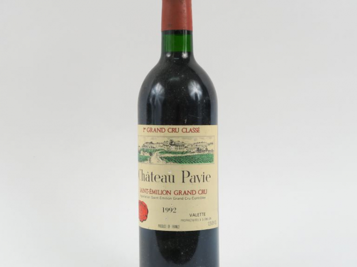 1 BOUTEILLE CHÂTEAU PAVIE 1er GCC ST EMILION - 1992 - BG