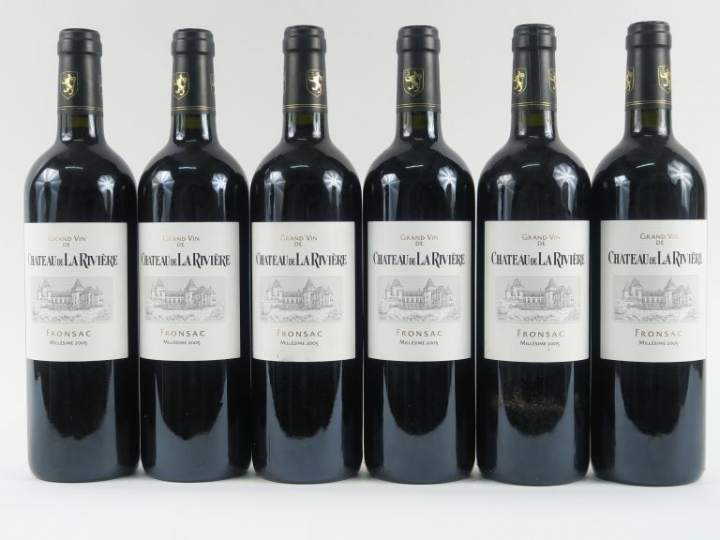 6 BOUTEILLES CHÂTEAU LA RIVIÈRE FRONSAC - 2005