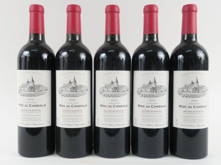 5 BOUTEILLES CHÂTEAU ROC DE CANDALE GC ST EMILION - 2006