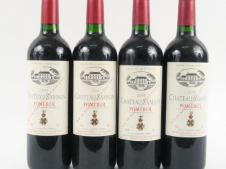 Vente aux enchères 4 BOUTEILLES CHÂTEAU SAMSON POMEROL - 2008