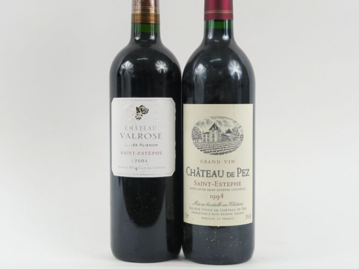 2 BOUTEILLES ST ESTEPHE : 1 CHÂTEAU DE PEZ 1994 - 1 CHÂTEAU VALROSE 'C