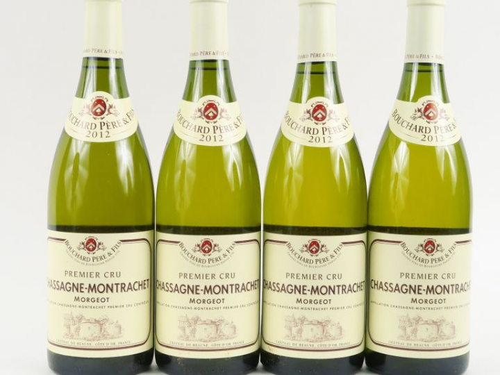 4 BOUTEILLES CHASSAGNE MONTRACHET 1er CRU 'MORGEOT' BOUCHARD PÈRE   FI