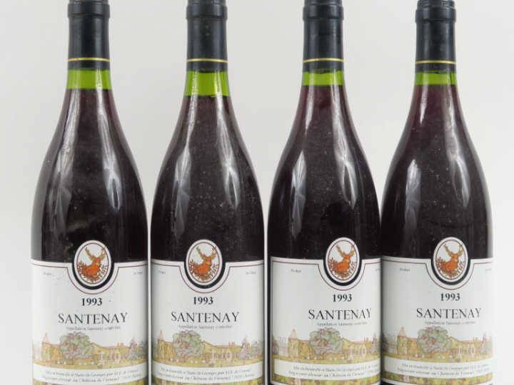 4 BOUTEILLES SANTENAY M.B. de VERNEUIL - 1993