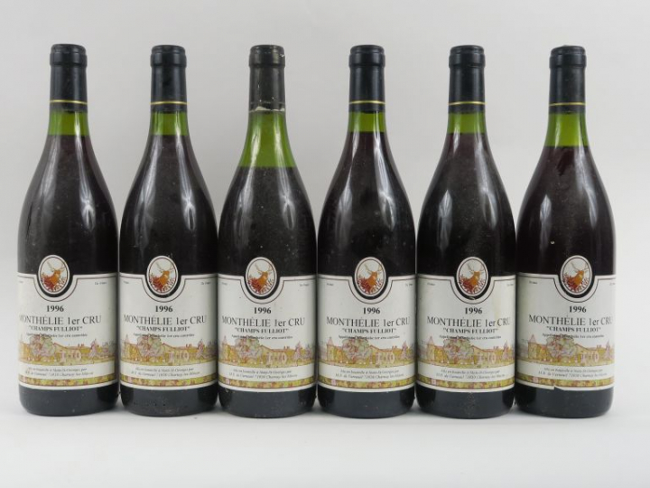 6 BOUTEILLES MONTHÉLIE 1er CRU 'CHAMPS FULLIOT' M.B. de VERNEUIL - 199
