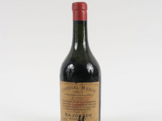 Vente aux enchères 1 DEMIE BOUTEILLE CORDIAL MÉDOC G.A. JOURDE