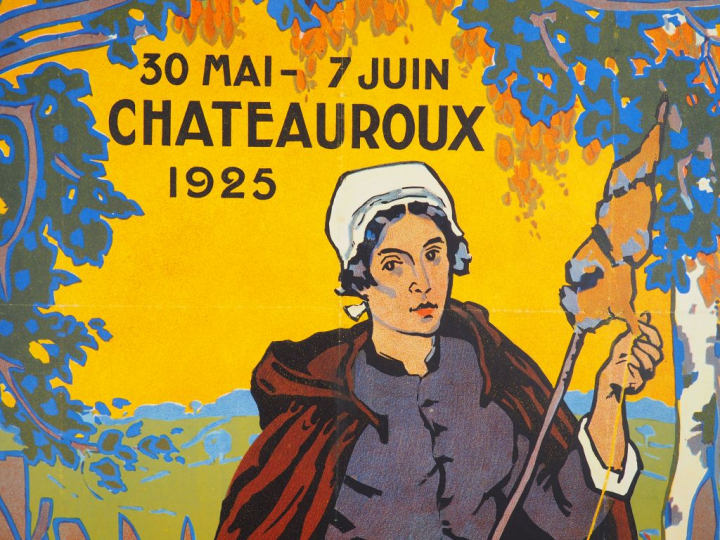 IIe GRANDE SEMAINE BERRICHONNE DE L'INDRE. Affiche par Raoul Adam, imp