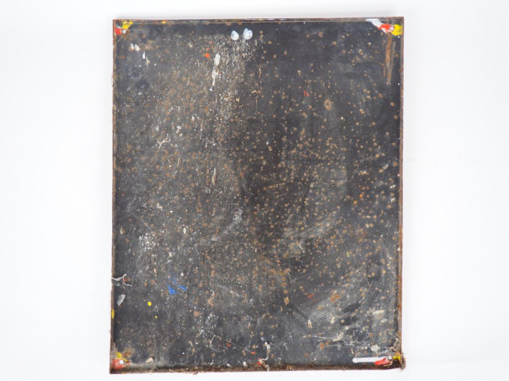 VALENTINE. Plaque émaillée, signée emaillerie alsacienne. Dim. : 58 x 