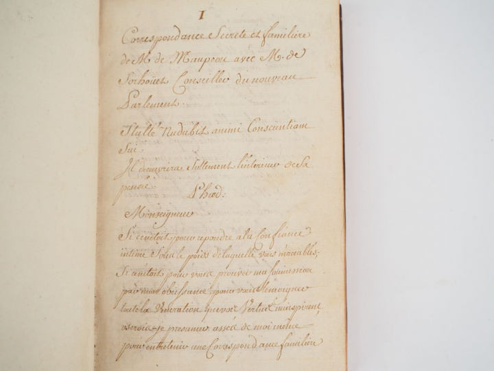 [PIDANSAT DE MAIROBERT]. Correspondance secrète et familière de M. de 
