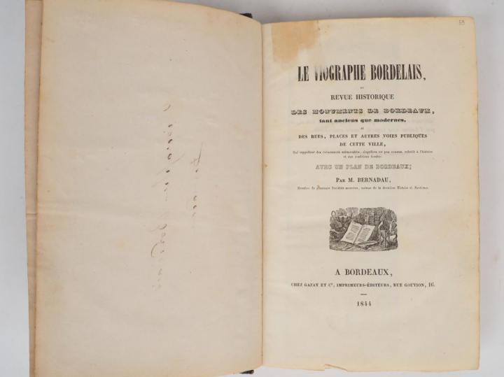 BERNARDAU. Le viographe bordelais ou Revue historique des monuments de