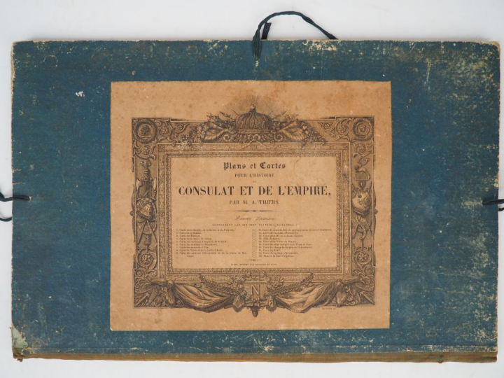 [THIERS]. Plans et cartes pour l'histoire du Consulat et de l'Empire. 