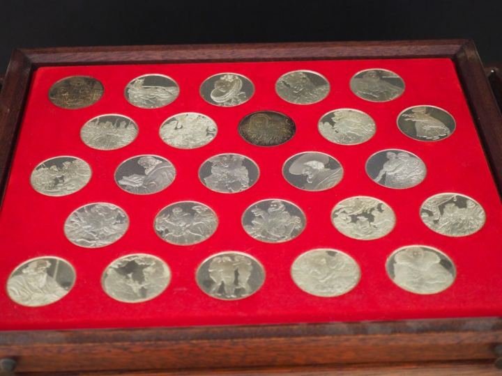100 pièces de collection en argent "Rubens" 925/1000 Poids : 3125 g av