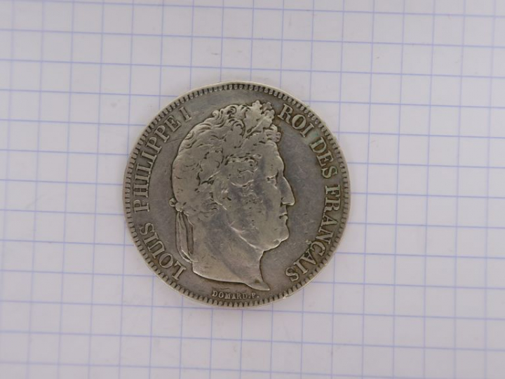Louis-Philippe Ier, 5 francs, 1833 A, Paris. B