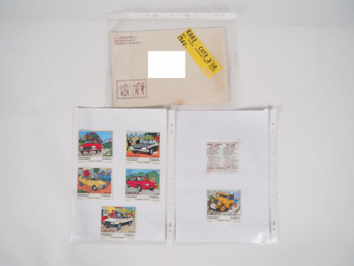 28 Pubs Cote d'OR dont 16 Cahiers Tintin COTE D'OR (année 1979/1980/19