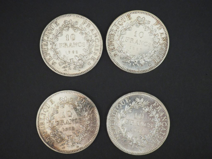 120 pièces de 5 francs argent 70 pièces de 5 francs argent 4 pièces de