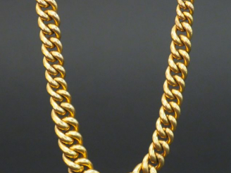 Vente aux enchères Collier en or 14 cts. Poids : 46 g