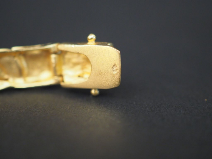 Bracelet en or. Poids : 24,50 g