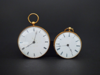 Vente aux enchères Montre de gousset en or et métal doré  Poids tel : 27 g Montre de gous