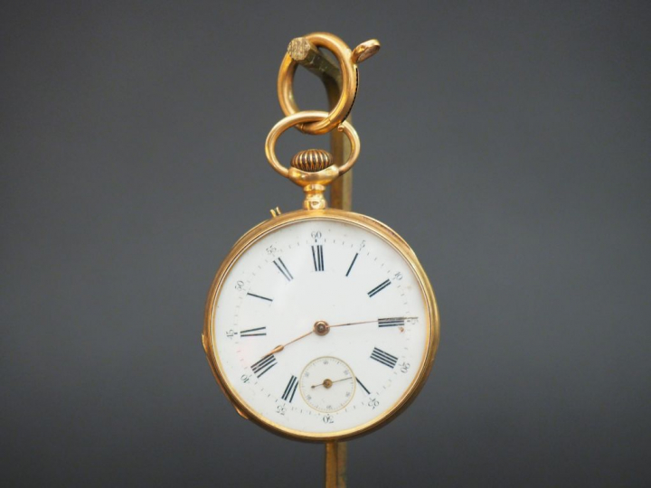 Montre de gousset en or. Poids tel :: 68 g