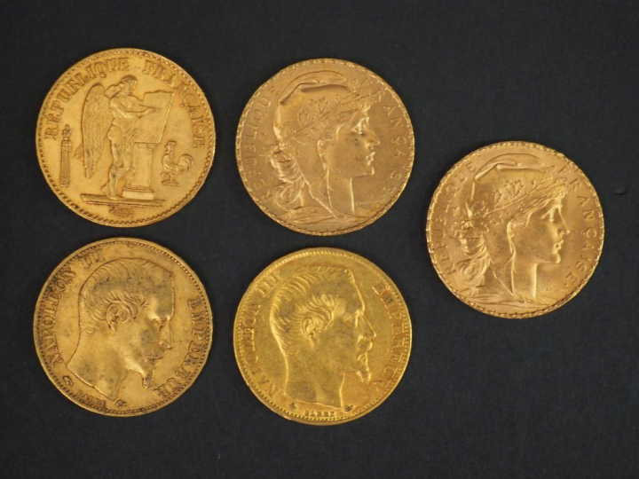 11 pièces de 20 Francs or Frais de vente : 5 % TTC