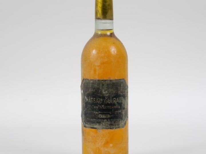 1 BOUTEILLE CHÂTEAU GUIRAUD 1er CC SAUTERNES - 1978 - BG/BS