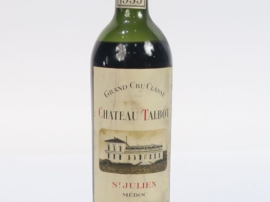 1 BOUTEILLE CHÂTEAU TALBOT GCC ST JULIEN - 1953 - BEP
