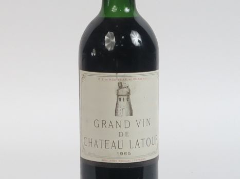 1 BOUTEILLE CHÂTEAU LATOUR 1er GCC PAUILLAC -1965 - LB-HEP 
