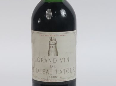 1 BOUTEILLE CHÂTEAU LATOUR 1er GCC PAUILLAC -1965 - HEP