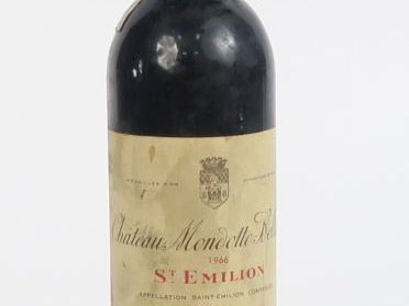 1 BOUTEILLE  CHÂTEAU MONDOTTE BELLISLE ST EMILION - 1966 - BG