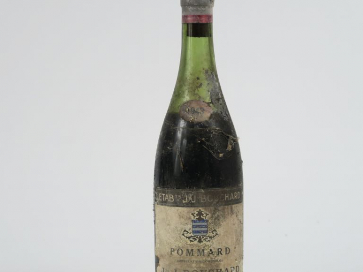 1 BOUTEILLE POMMARD J. BOUCHARD - 1943 - 6,5 CM/CAPS AB/BS