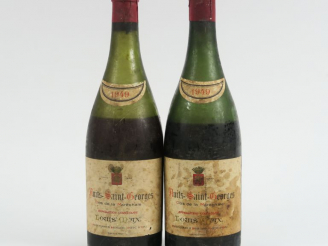 Vente aux enchères 2 BOUTEILLES NUITS ST GEORGES 'CLOS DE LA MARÉCHALE' LOUIS MAX - 1949 