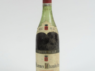 Vente aux enchères 1 BOUTEILLE CHARMES CHAMBERTIN LOUIS MAX - 1957 - 7 CM