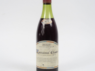 Vente aux enchères 1 BOUTEILLE LATRICIERES CHAMBERTIN MISE NICOLAS - 1970 - 4 CM