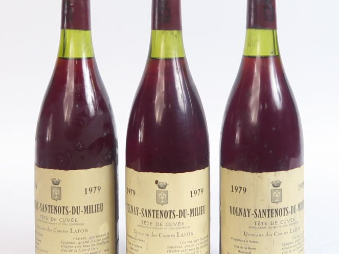 3 BOUTEILLES VOLNAY SANTENOTS DU MILIEU 'TÊTE DE CUVÉE' DOMAINE DES CO