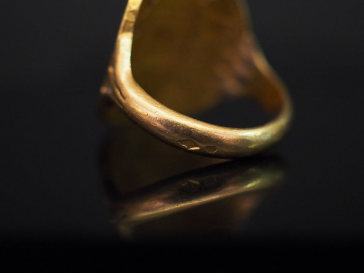 Bague 20 francs or, montée. Poids : 8,90 g
