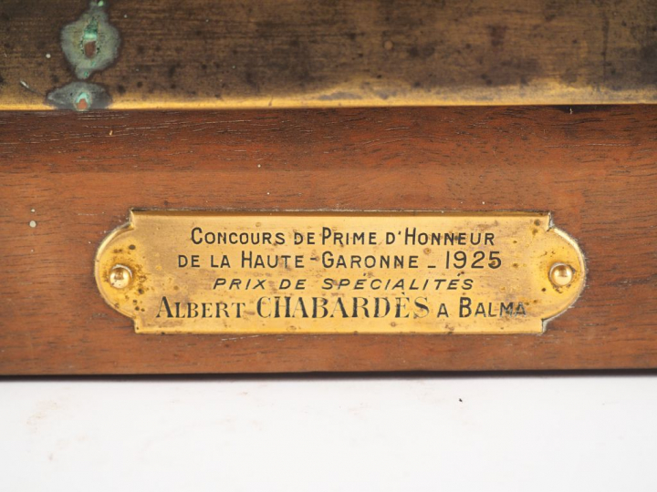 RAOUL BENARD. "Roma 1913". Plaque en bronze signée et titrée en bas à 