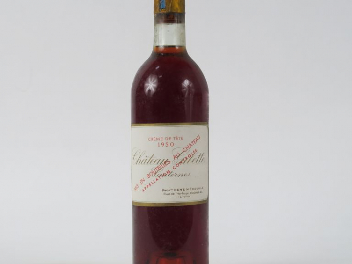 1 BOUTEILLE CHÂTEAU GILETTE 'CRÈME DE TÊTE' SAUTERNES - 1950 - CBO - B