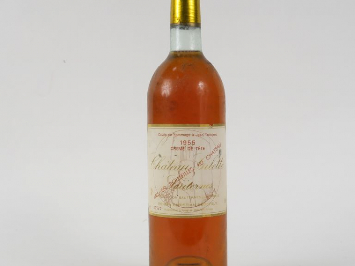 1 BOUTEILLE CHÂTEAU GILETTE 'CRÈME DE TÊTE' SAUTERNES - 1955 - BG+