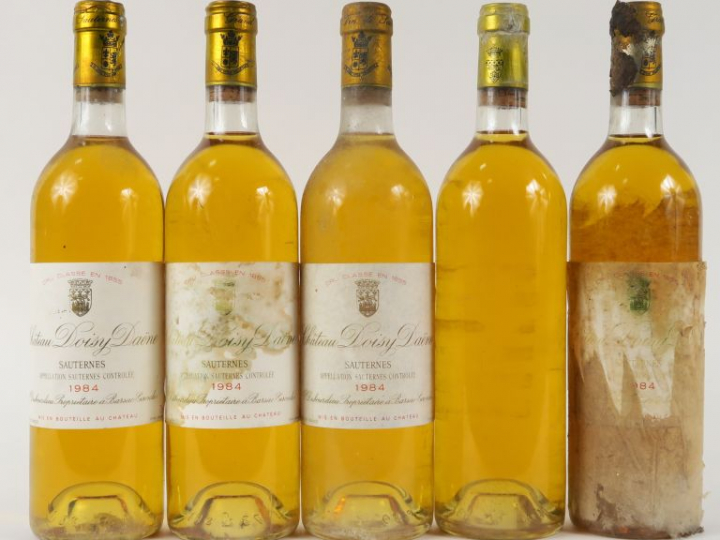 5 BOUTEILLES CHÂTEAU DOISY DAENE CC SAUTERNES - 1984 - BG/1 SE/1 EA