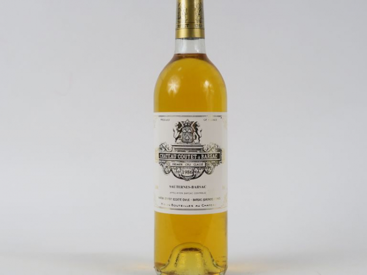 1 BOUTEILLE CHÂTEAU COUTET 1er CC SAUTERNES - 1986 - BG