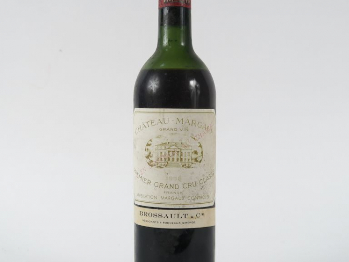 1 BOUTEILLE CHÂTEAU MARGAUX 1er GCC MARGAUX - 1958 - MEP-BEP