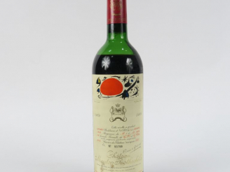 Vente aux enchères 1 BOUTEILLE CHÂTEAU MOUTON ROTHSCHILD 1er GCC PAUILLAC - 1969 - BEP/CA