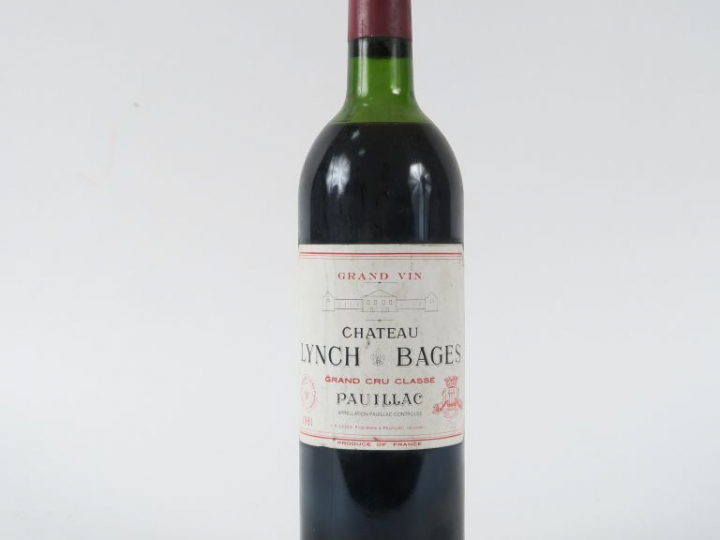 1 BOUTEILLE CHÂTEAU LYNCH BAGES GCC PAUILLAC - 1981 - HEP-MEP