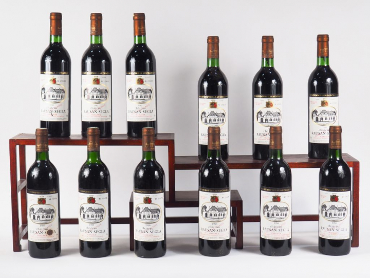 12 BOUTEILLES CHÂTEAU RAUSAN SEGLA GCC MARGAUX - 1983 - CBO - 11 BG/1 
