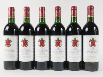 Vente aux enchères 6 BOUTEILLES CHÂTEAU LANGOA BARTON GCC ST JULIEN - 1985 - CBO - 2 BG/3