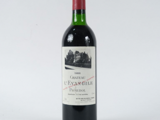 Vente aux enchères 1 BOUTEILLE CHÂTEAU L'EVANGILE POMEROL - 1986 - HEP