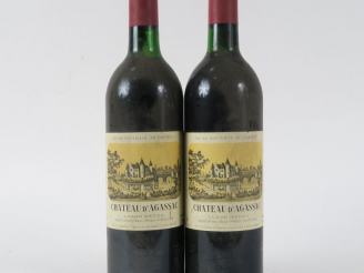 Vente aux enchères 2 BOUTEILLES CHÂTEAU D'AGASSAC MEDOC - 1986 - BG